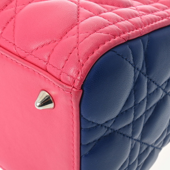 CHRISTIAN DIOR Lady Tricolor Pink Leather Handbag - Picture 9 of 9